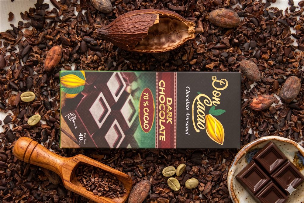 Tableta dark chocolate 70% Don Cacao